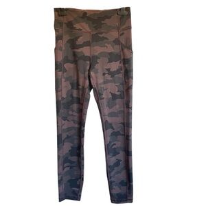 Lululemon Invigorate High Rise Legging in Camo Brown Earth Multi Size 6